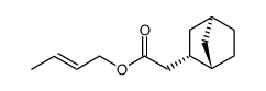 exo-Norbornyl-2-essigsaeurecrotylester Structure