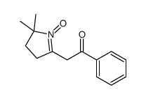 2-(5,5-dimethyl-1-oxido-3,4-dihydropyrrol-1-ium-2-yl)-1-phenylethanone结构式