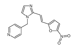 4-[[2-[2-(5-nitrofuran-2-yl)ethenyl]imidazol-1-yl]methyl]pyridine结构式