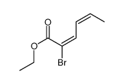 ethyl 2-bromohexa-2,4-dienoate结构式