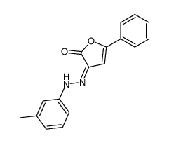 5-Phenyl-3-(m-tolyl-hydrazono)-3H-furan-2-one结构式