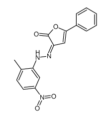 3-[(2-Methyl-5-nitro-phenyl)-hydrazono]-5-phenyl-3H-furan-2-one结构式