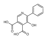 3,4-Pyridinedicarboxylic acid,5-hydroxy-6-phenyl-结构式