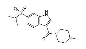 1-(6-dimethylsulfamoyl-indole-3-carbonyl)-4-methyl-piperazine Structure