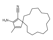 3-amino-2-methylspiro[4.14]nonadeca-1,3-diene-4-carbonitrile Structure