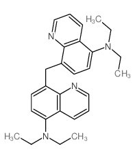 5-Quinolinamine,8,8'-methylenebis[N,N-diethyl-结构式