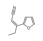 3-(furan-2-yl)pent-2-enenitrile Structure