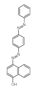 4-[(4-phenyldiazenylphenyl)hydrazinylidene]naphthalen-1-one Structure