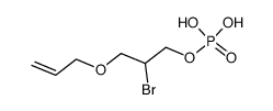 1-Hydroxy-2-bromo-3-allyloxy-propane phosphoric acid ester Structure