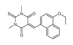 5-[(4-ethoxynaphthalen-1-yl)methylidene]-1,3-dimethyl-2-sulfanylidene-1,3-diazinane-4,6-dione结构式