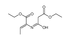 ethyl 2-[(3-ethoxy-3-oxopropanoyl)amino]but-2-enoate结构式