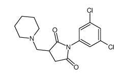 1-(3,5-dichlorophenyl)-3-(piperidin-1-ylmethyl)pyrrolidine-2,5-dione Structure