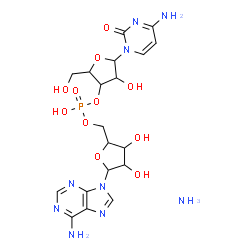 Adenosine, cytidylyl-(5'→3')-, ammonium salt Structure