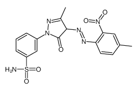 3-[4,5-dihydro-3-methyl-4-[(4-methyl-2-nitrophenyl)azo]-5-oxo-1H-pyrazol-1-yl]benzenesulphonamide Structure