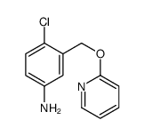 4-chloro-3-(pyridin-2-yloxymethyl)aniline Structure