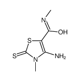 4-amino-N,3-dimethyl-2-sulfanylidene-1,3-thiazole-5-carboxamide Structure