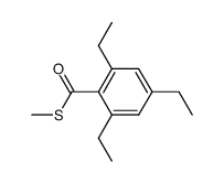 Methyl-2,4,6-Triethylthiobenzoat结构式