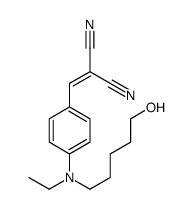 2-[[4-[ethyl(5-hydroxypentyl)amino]phenyl]methylidene]propanedinitrile Structure