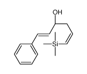 (3R)-1-phenyl-6-trimethylsilylhexa-1,5-dien-3-ol结构式