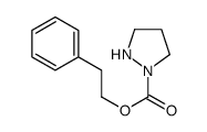 2-phenylethyl pyrazolidine-1-carboxylate Structure