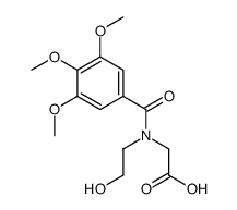 2-[2-hydroxyethyl-(3,4,5-trimethoxybenzoyl)amino]acetic acid结构式