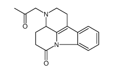 6H-Indolo(3,2,1-de)(1,5)naphthyridin-6-one,1,2,3,3a,4,5-hexahydro-3-(2-oxopropyl)结构式