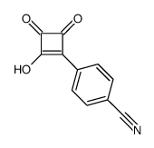 4-(2-hydroxy-3,4-dioxocyclobuten-1-yl)benzonitrile结构式