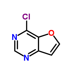 4-氯呋喃并[3,2-D]嘧啶结构式