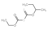Thiodicarbonic acid ((HO)C(O)SC(S)(OH)), 1-ethyl 3-(1-methylpropyl)ester Structure