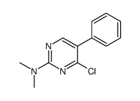 4-chloro-N,N-dimethyl-5-phenylpyrimidin-2-amine Structure