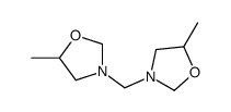 5-methyl-3-[(5-methyl-1,3-oxazolidin-3-yl)methyl]-1,3-oxazolidine structure