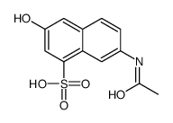 7-acetamido-3-hydroxynaphthalene-1-sulphonic acid structure