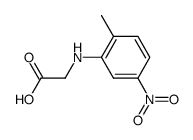 N-(2-methyl-5-nitro-phenyl)-glycine结构式