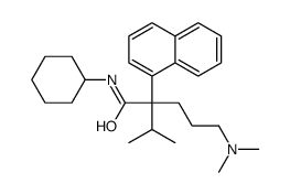 N-Cyclohexyl-α-[3-(dimethylamino)propyl]-α-(1-methylethyl)-1-naphthaleneacetamide structure