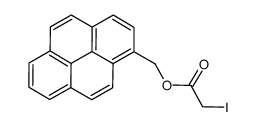 pyren-1-ylmethyl 2-iodoacetate Structure