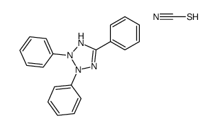 2,3,5-triphenyl-1H-tetrazol-1-ium,thiocyanate Structure
