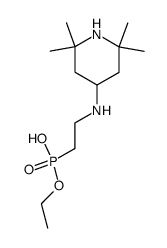 [2-(2,2,6,6-Tetramethyl-piperidin-4-ylamino)-ethyl]-phosphonic acid monoethyl ester Structure