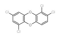 1,2,6,8-Tetrachlorodibenzo-p-dioxin structure