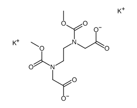potassium [[N,N'-ethylenebis[N-(carboxymethyl)glycinato]](4-)-N,N',O,O',ON,ON']nickelate(1-)结构式