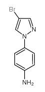 4-(4-BROMO-1H-PYRAZOL-1-YL)ANILINE structure