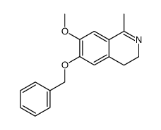 1-methyl-6-benzyloxy-7-methoxy-3,4-dihydroisoquinoline结构式