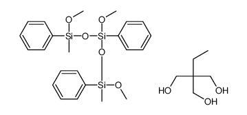 2-ethyl-2-(hydroxymethyl)propane-1,3-diol,methoxy-bis[(methoxy-methyl-phenylsilyl)oxy]-phenylsilane Structure