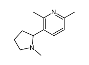 2,6-dimethyl-3-(1-methylpyrrolidin-2-yl)pyridine结构式