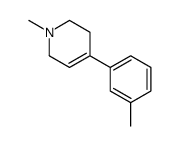 1-methyl-4-(3-methylphenyl)-3,6-dihydro-2H-pyridine结构式