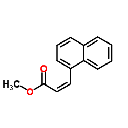 Methyl (2Z)-3-(1-naphthyl)acrylate Structure
