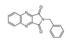 2-benzyl-pyrrolo[3,4-b]quinoxaline-1,3-dione结构式