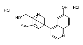 4-[(5-ethenyl-1-azabicyclo[2.2.2]octan-2-yl)-hydroxymethyl]quinolin-6-ol,dihydrochloride结构式