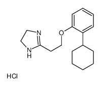 2-[2-(2-cyclohexylphenoxy)ethyl]-4,5-dihydro-1H-imidazol-1-ium,chloride Structure