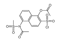 5-[Acetyl(methylsulfonyl)amino]-1-(acetyloxy)-2-naphthalenesulfonic acid chloride结构式