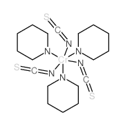 chromium(+6) cation; 6H-pyridine; 3,4,5,6-tetrahydro-2H-pyridine; triisothiocyanate结构式